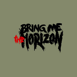 Свитшот хлопковый мужской Bring me the horizon, цвет: авокадо — фото 2