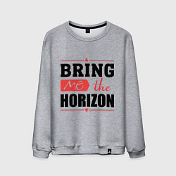 Свитшот хлопковый мужской Bring me the horizon, цвет: меланж