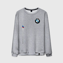 Свитшот хлопковый мужской BMW M PREFORMANCE, цвет: меланж