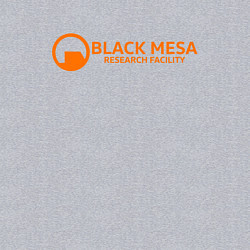 Свитшот хлопковый мужской Black Mesa: Research Facility, цвет: меланж — фото 2