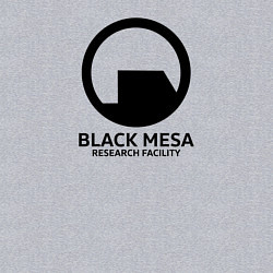 Свитшот хлопковый мужской Black Mesa: Research Facility, цвет: меланж — фото 2