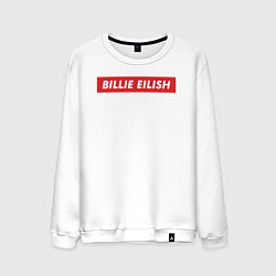 Свитшот хлопковый мужской Supreme: Billie Eilish, цвет: белый