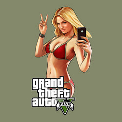 Свитшот хлопковый мужской GTA V: Selfie, цвет: авокадо — фото 2