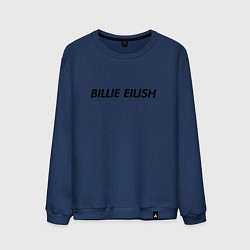 Свитшот хлопковый мужской Billie Eilish, цвет: тёмно-синий