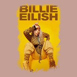 Свитшот хлопковый мужской Billie Eilish, цвет: пыльно-розовый — фото 2