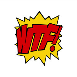 Свитшот хлопковый мужской WTF!, цвет: белый — фото 2