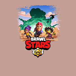 Свитшот хлопковый мужской BRAWL STARS, цвет: пыльно-розовый — фото 2