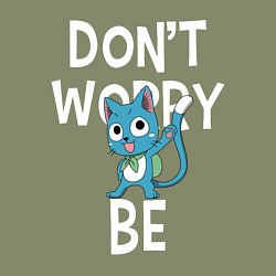Свитшот хлопковый мужской Dont Worry be Fairy Tail, цвет: авокадо — фото 2