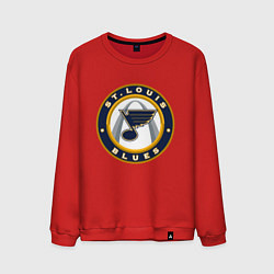 Свитшот хлопковый мужской St Louis Blues, цвет: красный