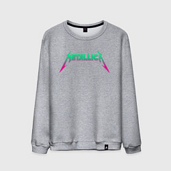 Свитшот хлопковый мужской METALLICA, цвет: меланж