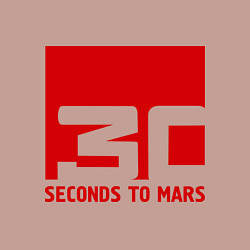 Свитшот хлопковый мужской 30 seconds to mars, цвет: пыльно-розовый — фото 2