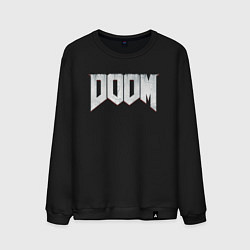 Свитшот хлопковый мужской DOOM, цвет: черный