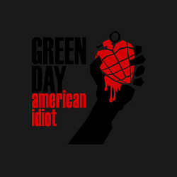 Свитшот хлопковый мужской Green Day: American idiot, цвет: черный — фото 2