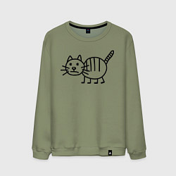 Мужской свитшот Рисунок кота
