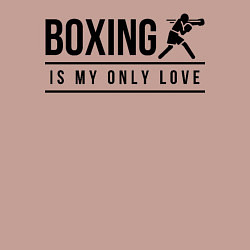 Свитшот хлопковый мужской Boxing life, цвет: пыльно-розовый — фото 2