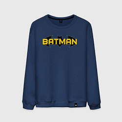 Свитшот хлопковый мужской Batman Logo, цвет: тёмно-синий