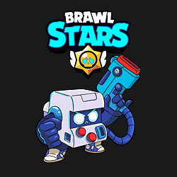 Свитшот хлопковый мужской BRAWL STARS 8-BIT, цвет: черный — фото 2