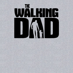 Свитшот хлопковый мужской The walking dad, цвет: меланж — фото 2