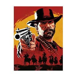 Свитшот хлопковый мужской Red dead redemption 2, цвет: белый — фото 2