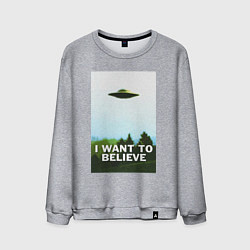 Мужской свитшот I WANT TO BELIEVE
