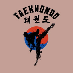 Свитшот хлопковый мужской Taekwondo, цвет: пыльно-розовый — фото 2