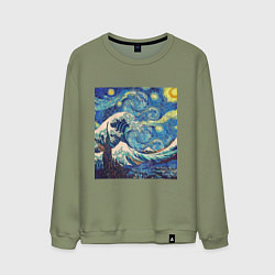 Мужской свитшот Звездная ночь