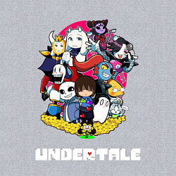 Свитшот хлопковый мужской UNDERTALE, цвет: меланж — фото 2