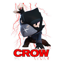 Свитшот хлопковый мужской Brawl Stars CROW, цвет: белый — фото 2