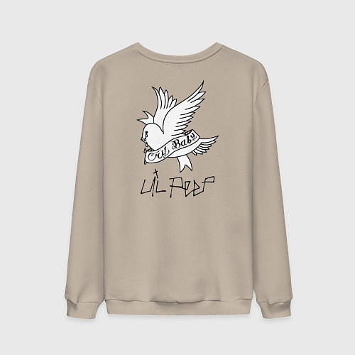 Мужской свитшот LIL PEEP НА СПИНЕ / Миндальный – фото 2