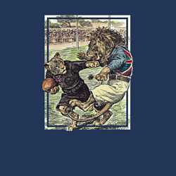 Свитшот хлопковый мужской English Rugby, цвет: тёмно-синий — фото 2