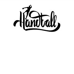 Свитшот хлопковый мужской Handball lettering, цвет: белый — фото 2