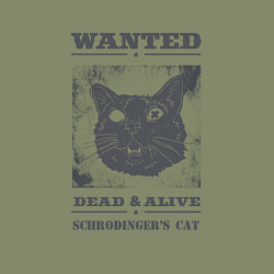 Свитшот хлопковый мужской Schrodinger's cat, цвет: авокадо — фото 2
