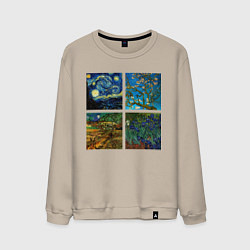 Мужской свитшот Ван Гог картины