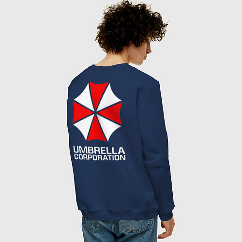Мужской свитшот UMBRELLA CORP / Тёмно-синий – фото 4