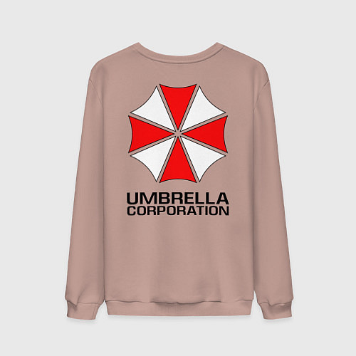 Мужской свитшот UMBRELLA CORP / Пыльно-розовый – фото 2