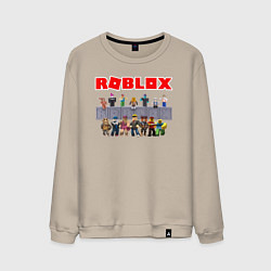 Свитшот хлопковый мужской ROBLOX, цвет: миндальный