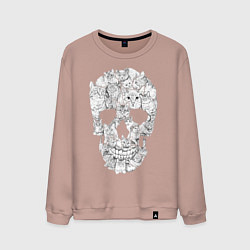Мужской свитшот ЧЕРЕП ИЗ КОТИКОВ