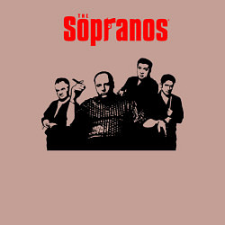 Свитшот хлопковый мужской Сопрано постер, цвет: пыльно-розовый — фото 2