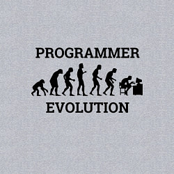 Свитшот хлопковый мужской Эволюция программиста, цвет: меланж — фото 2