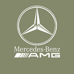 Свитшот хлопковый мужской MERCEDES-BENZ AMG, цвет: авокадо — фото 2
