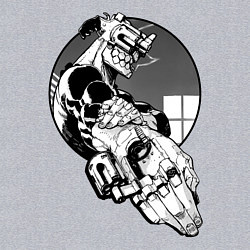 Свитшот хлопковый мужской Дзюдзо, цвет: меланж — фото 2