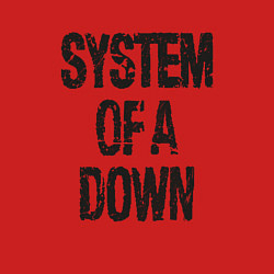 Свитшот хлопковый мужской System of a down, цвет: красный — фото 2