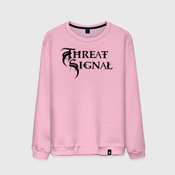 Свитшот хлопковый мужской Threat Signal, цвет: светло-розовый