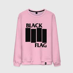 Свитшот хлопковый мужской BLACK FLAG, цвет: светло-розовый