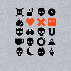 Свитшот хлопковый мужской LOVE DEATH ROBOTS LDR, цвет: меланж — фото 2