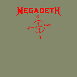 Свитшот хлопковый мужской Megadeth, цвет: авокадо — фото 2
