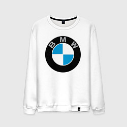 Свитшот хлопковый мужской BMW, цвет: белый