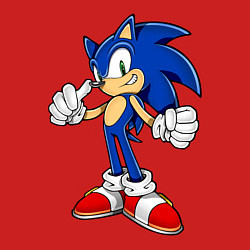 Свитшот хлопковый мужской Sonic, цвет: красный — фото 2