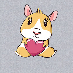 Свитшот хлопковый мужской Морская Свинка, цвет: меланж — фото 2