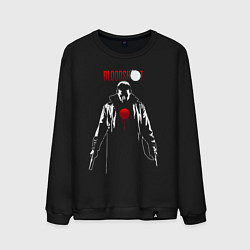 Свитшот хлопковый мужской Bloodshot, цвет: черный